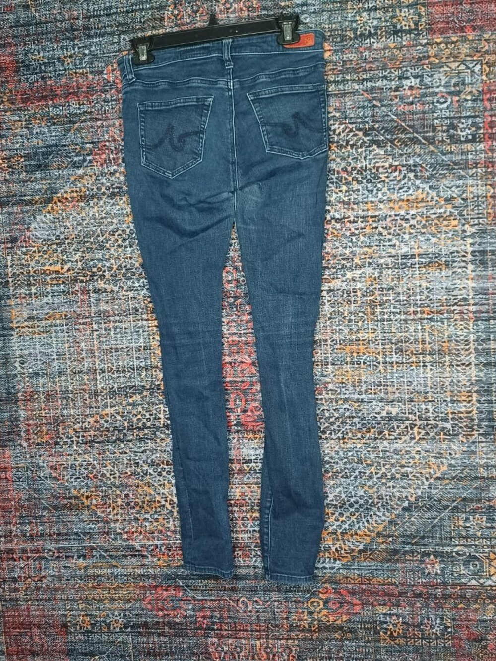 Adriano Goldshmied womens dark distressed stretch skinny jeans 26x30